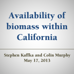 Availability of biomass within California