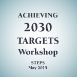 2030 Targets STEPS Workshop (May 2015)